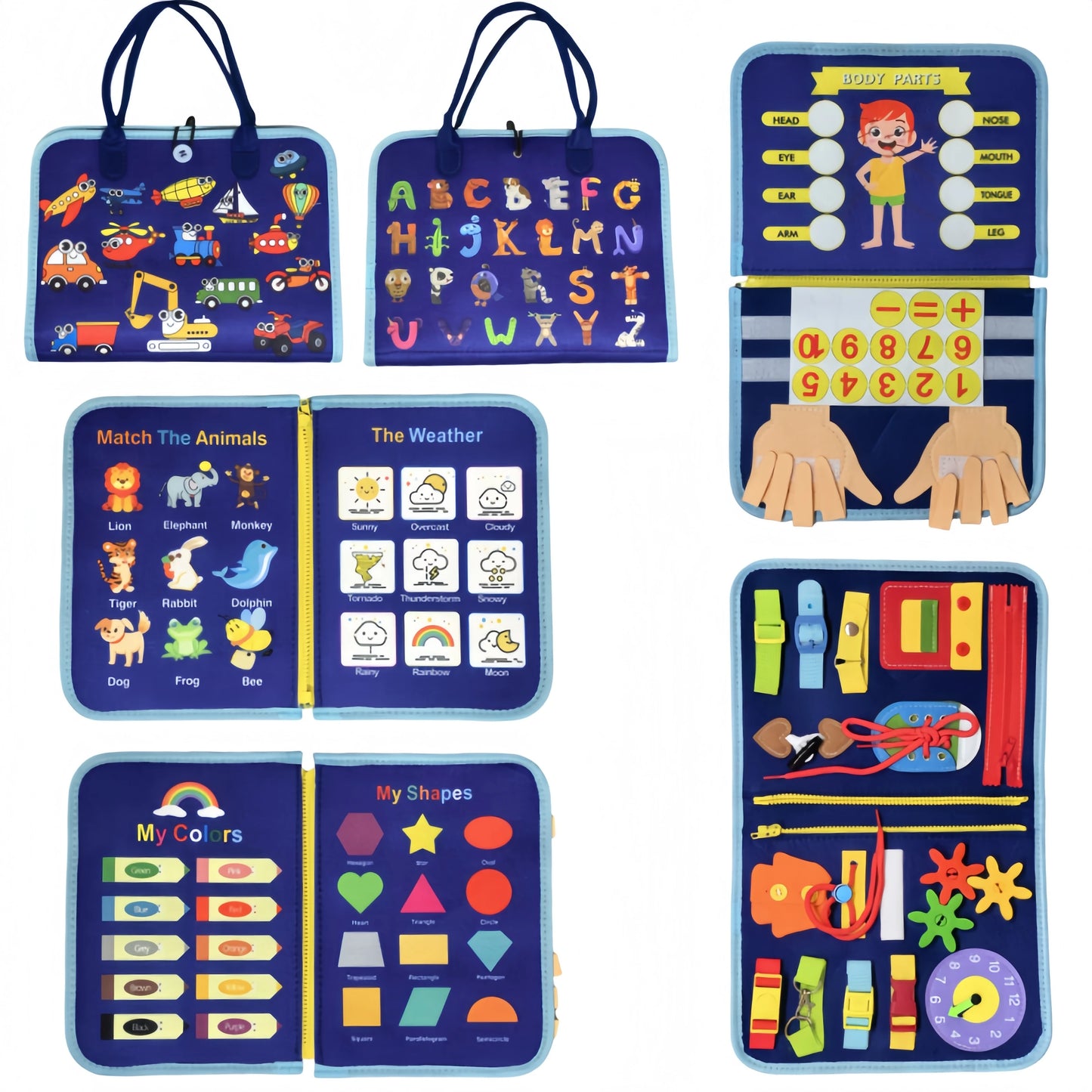 Tablero Montessori de Actividades Portátil™