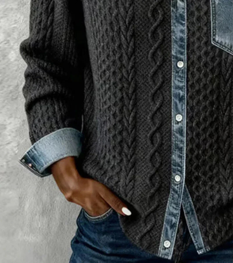 Haut de style confortable en tricot quotidien