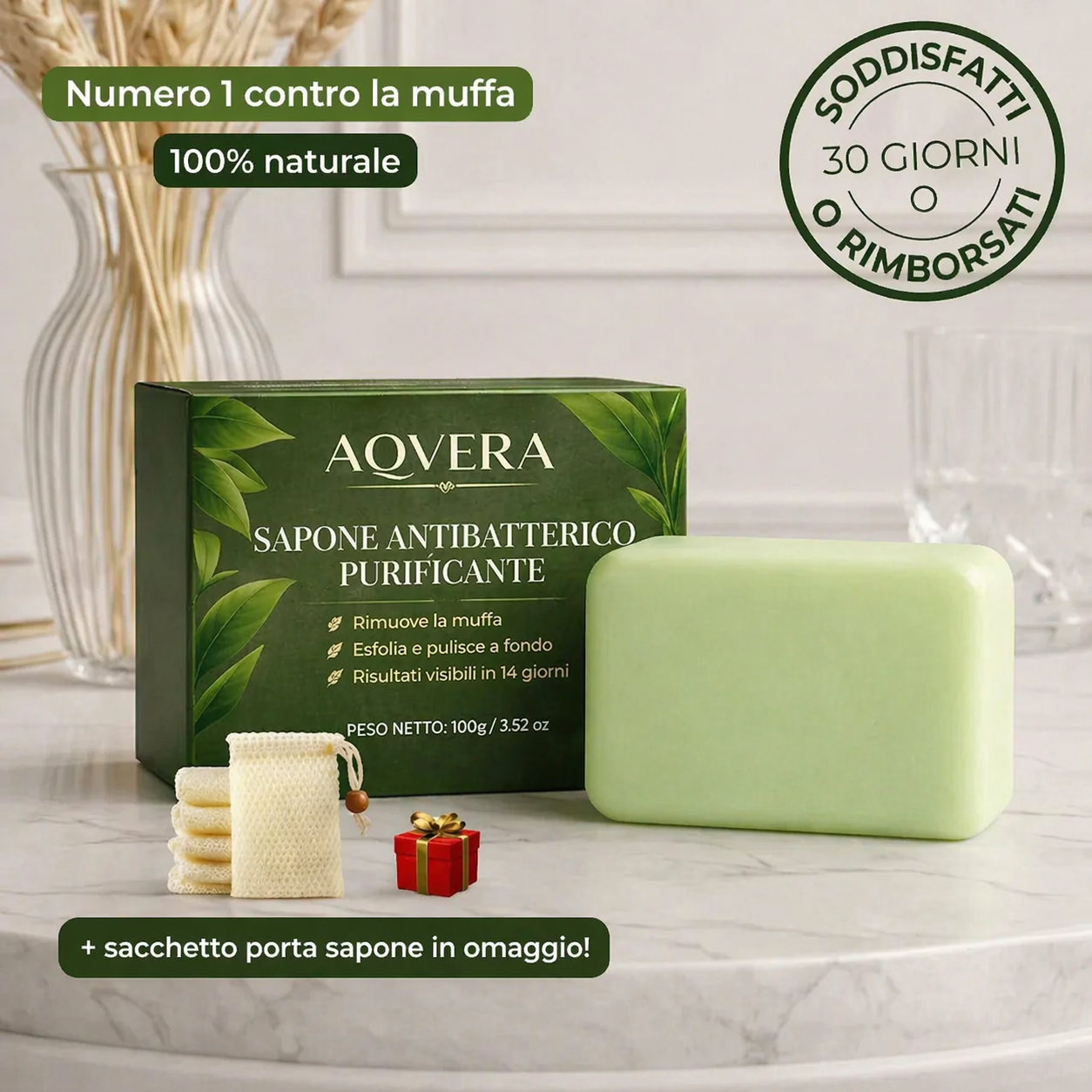 Sapone naturale purificante e antifungino.