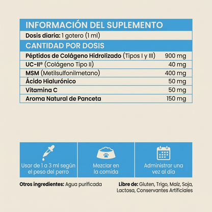Colagénio líquido para animais de estimação da Kaddur®