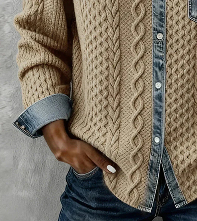 Haut de style confortable en tricot quotidien