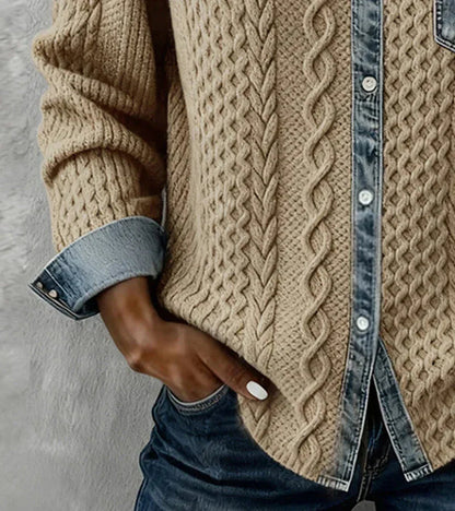 Haut de style confortable en tricot quotidien